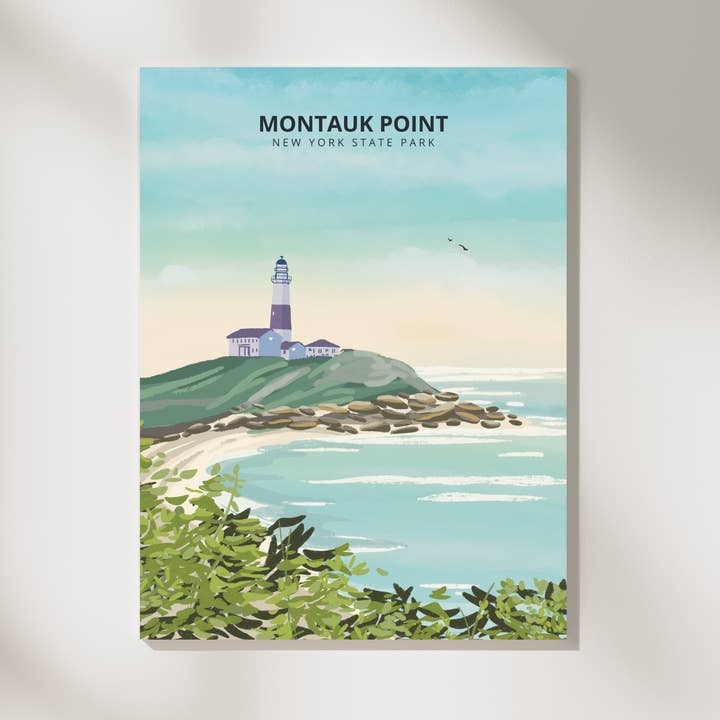 Boreas Design Shop - Wholesale Art Print - Montauk Point Lighthouse Print - New York