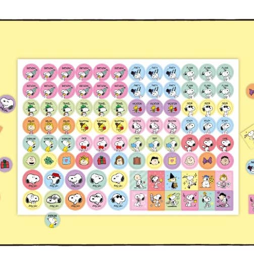 K-Wonderland - Wholesale Calendar - PEANUTS Snoopy 2026 Desk Calendar with deco stickers5