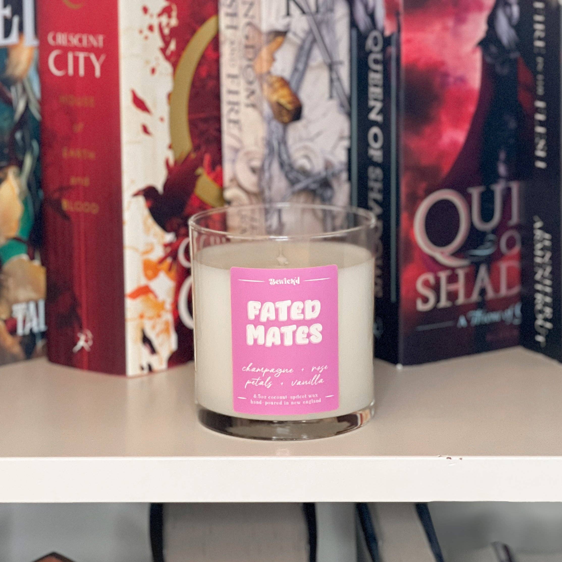 Bewick'd Studio - Wholesale Jar/Filled Candle - Fated Mates 8.5oz Candle - Book-Inspired Luxury Scented2