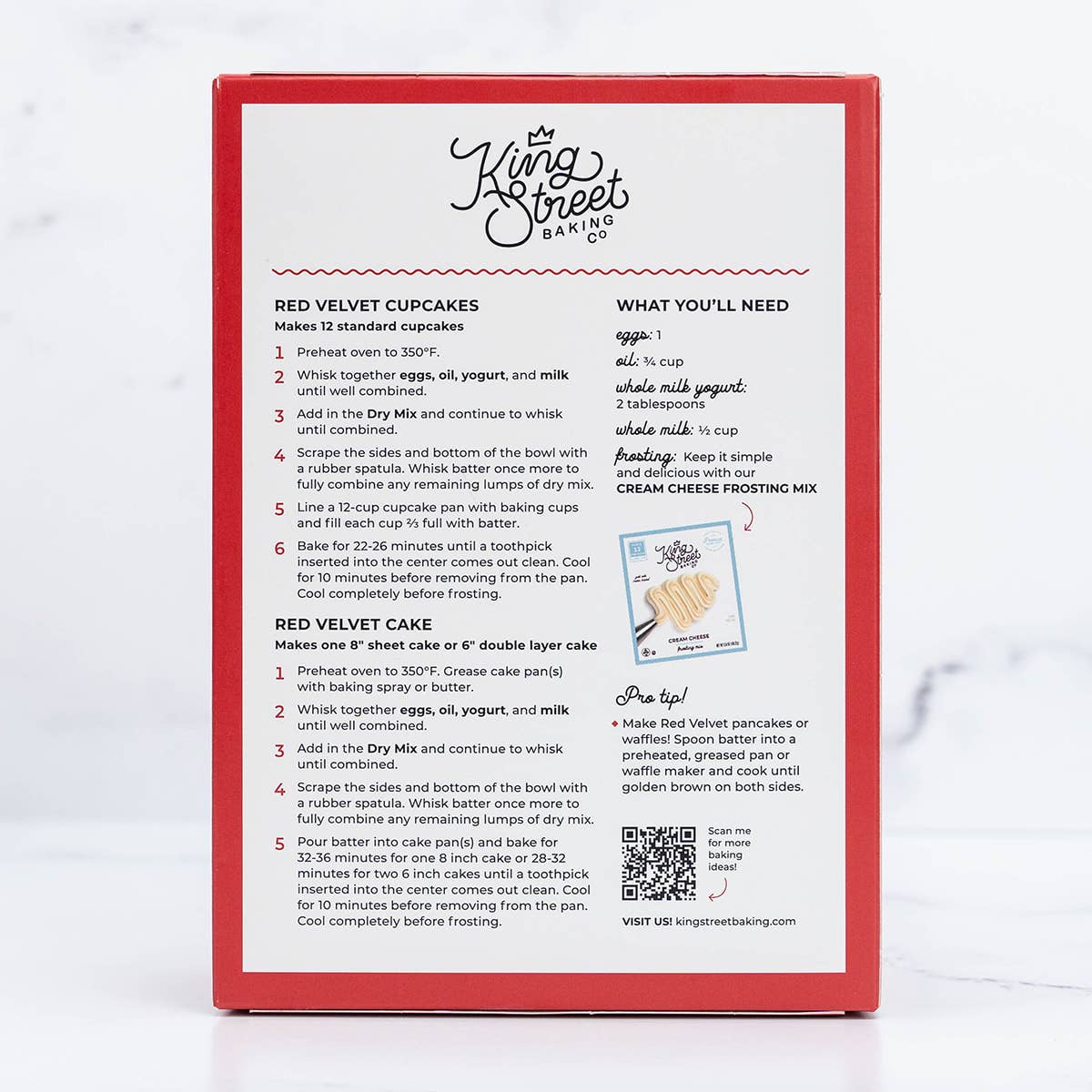 King Street Baking Co - Wholesale Cake Mix - Premium Red Velvet Cupcake & Cake Baking Mix1