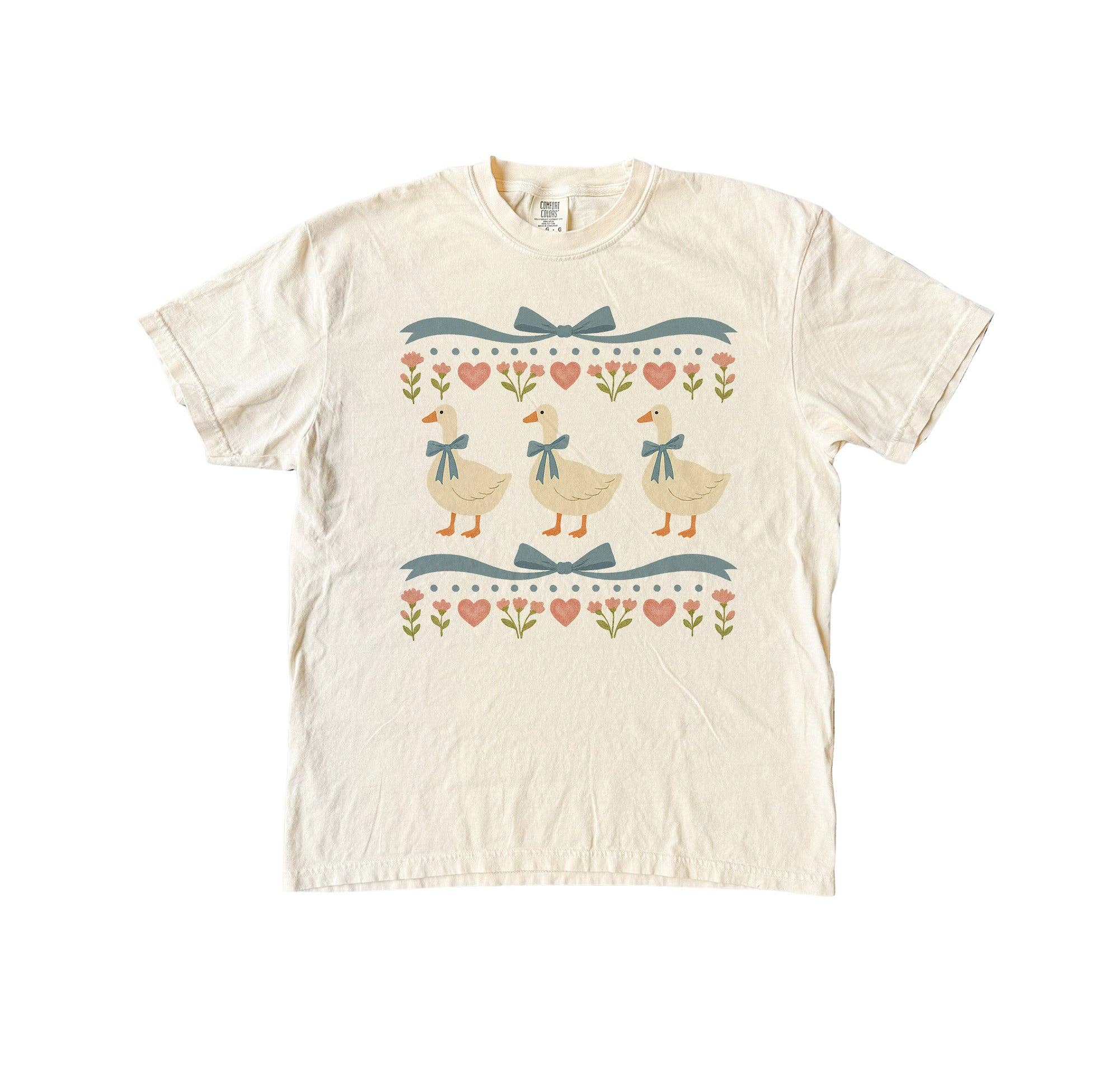 Blue Giraffe Inc – Engroshandel T-shirt med print - Dame – Vintage 80'er Gås T-shirt3