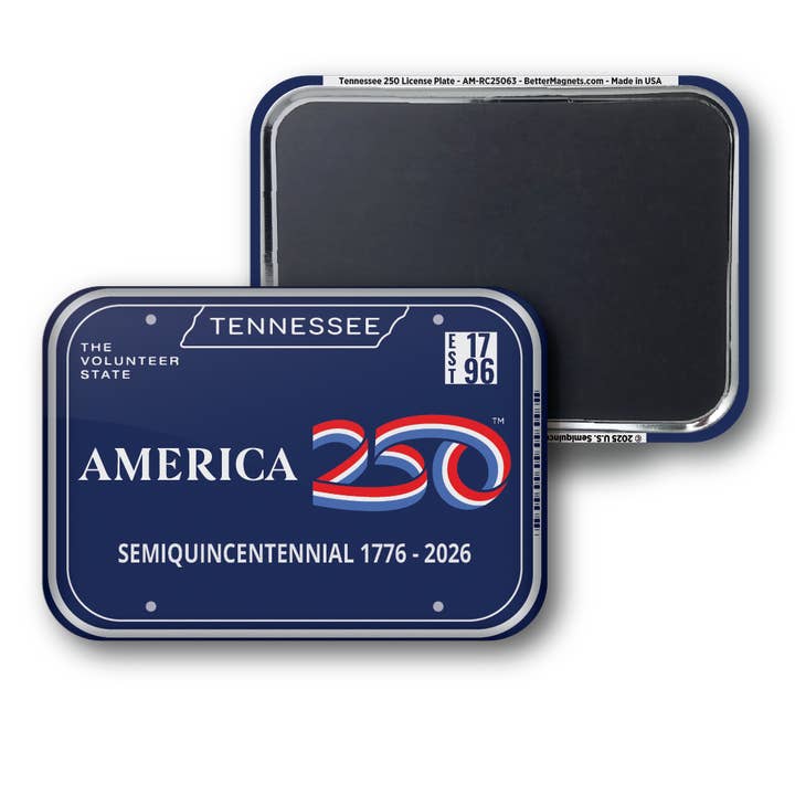 Tennessee 250 License Plate for wholesale by BetterMagnets.com by Design Studio 88 Inc