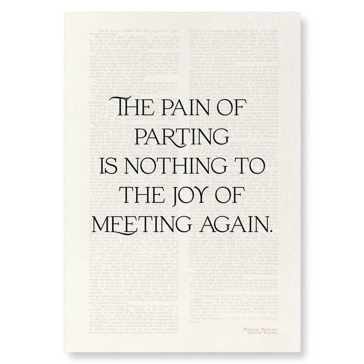 THE PAIN OF PARTING (1838): Victorian Art Print for wholesale by Ezen Trade