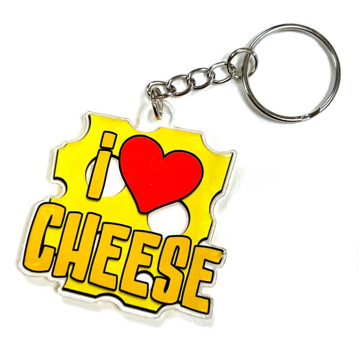 Bite Your Granny – Großhandel Schlüsselanhänger – Unisex – I Love Cheese Schlüsselanhänger