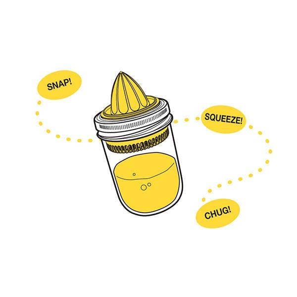 Fox Run Brands - Wholesale Juicer - Jarware Juicer Lid for Wide Mouth Mason Jar, Yellow7