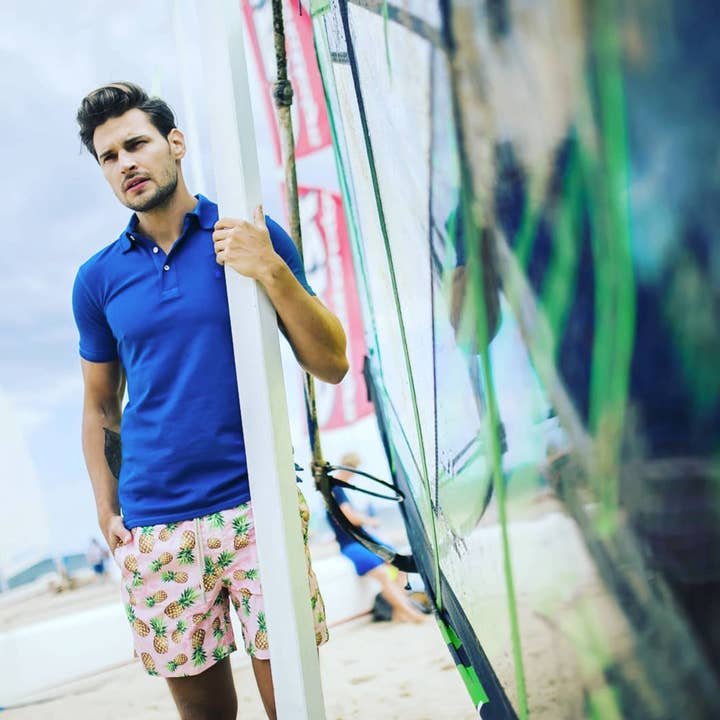 Blem Beach Accessories AU - Wholesale Swim shorts – Men′s - Tortola Swim Shorts Pink1