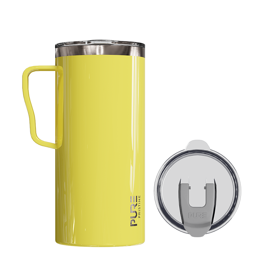 PURE Drinkware - Wholesale Insulated Mug/Tumbler - “It Fits” Thermal Travel Mug 18oz – Antimicrobial - Solid Colors5