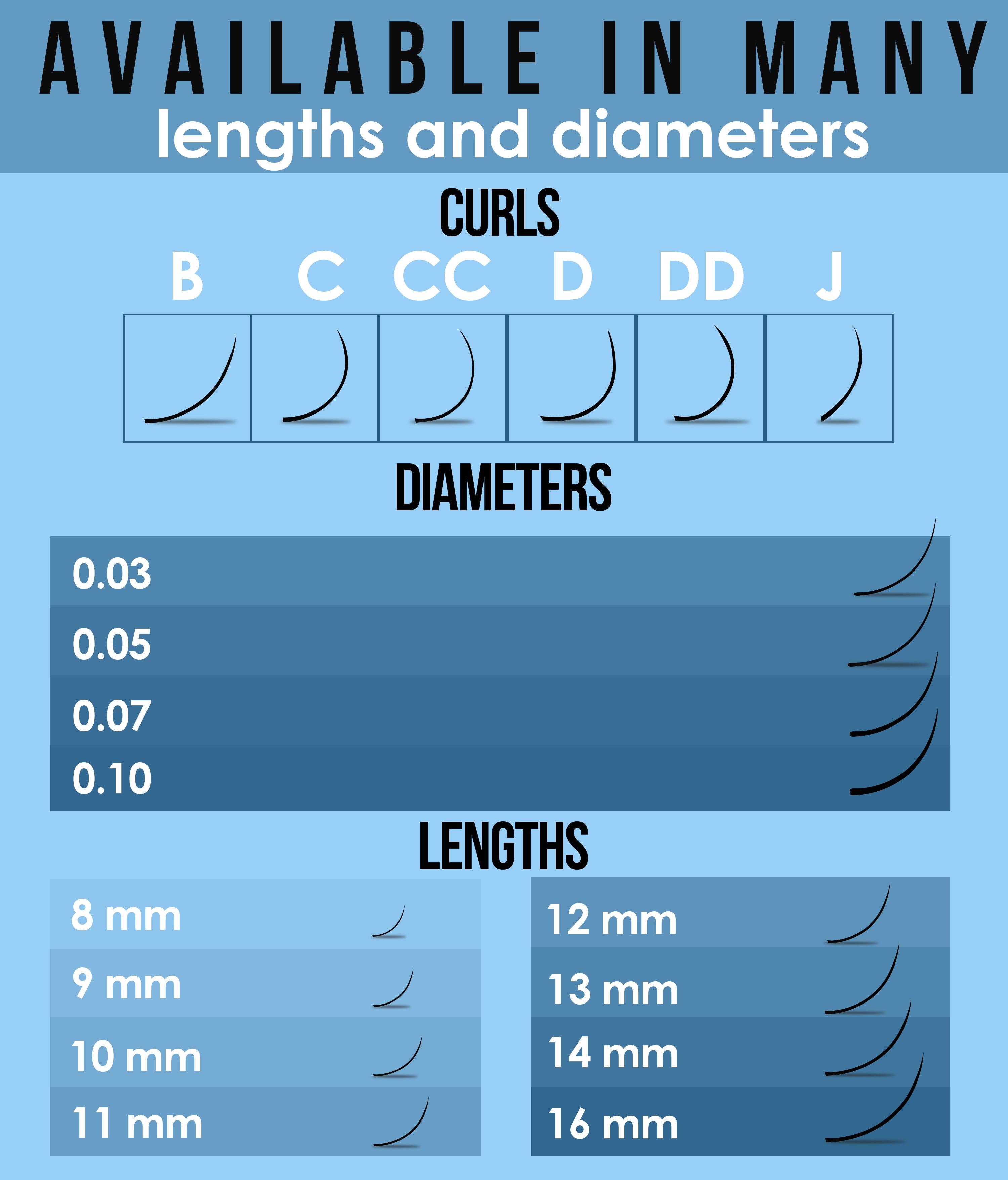 Stacy Lash - Wholesale False/Fake Eyelashes - 20 Rows - Easy Fan Mink Eyelash Extensions B Curl2