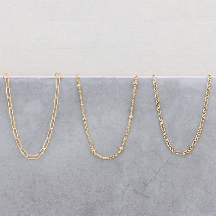 14K Gold Filled Necklace Bundle #1, Set of 3, 18" Necklaces for wholesale by Sloane Jewelry Design
