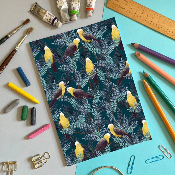 Galah Yellow - A5 Notebook for wholesale by Lydia Meiying