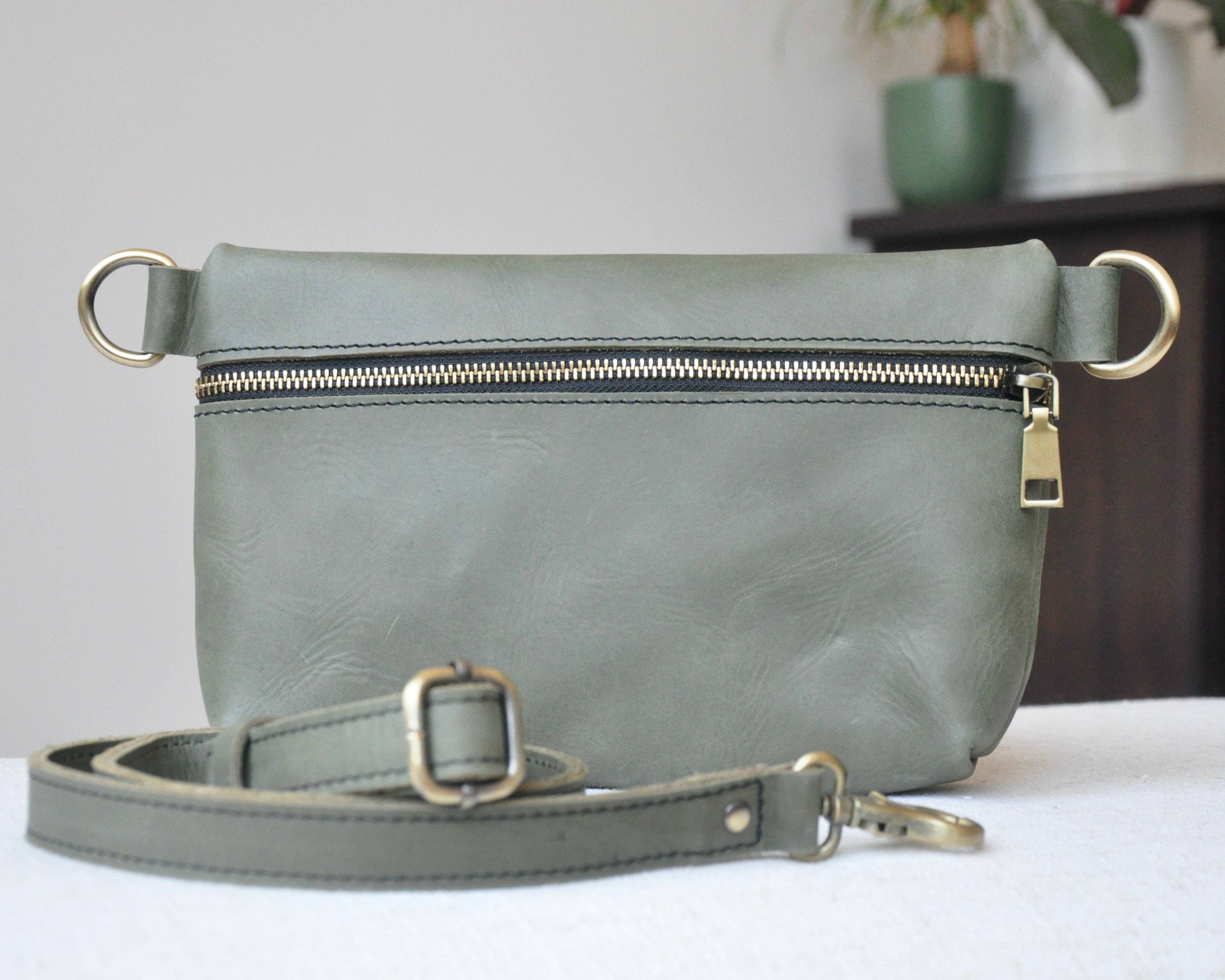 Zelaki Leather Company - Wholesale Belt Bag - Women's - Agow Belt Bag / Convertible Crossbody, Sling, and Belt Bag 2