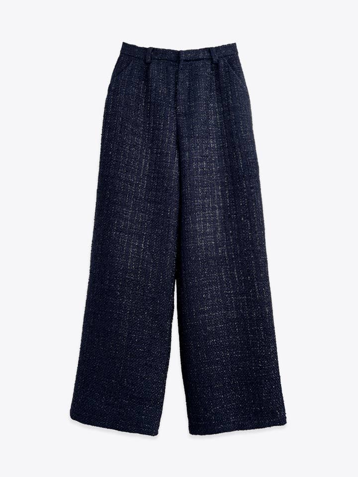 ELLI WHITE – Großhandel Hose – Damen – Weite Tweedhose0