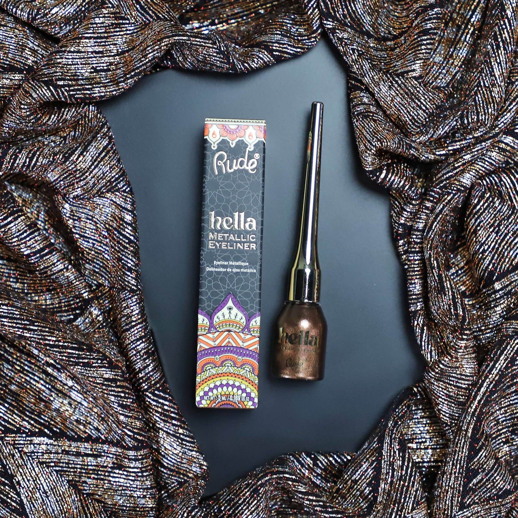 Rude Cosmetics - Venta al por mayor Delineador de ojos - Delineador metálico Hella5