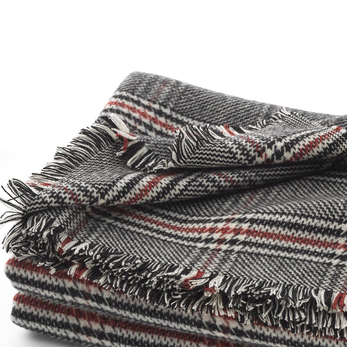 Bottoli - Wholesale Throw Blanket - Plaid elegance - 100% Virgin Merino Wool - Prince of Wales5