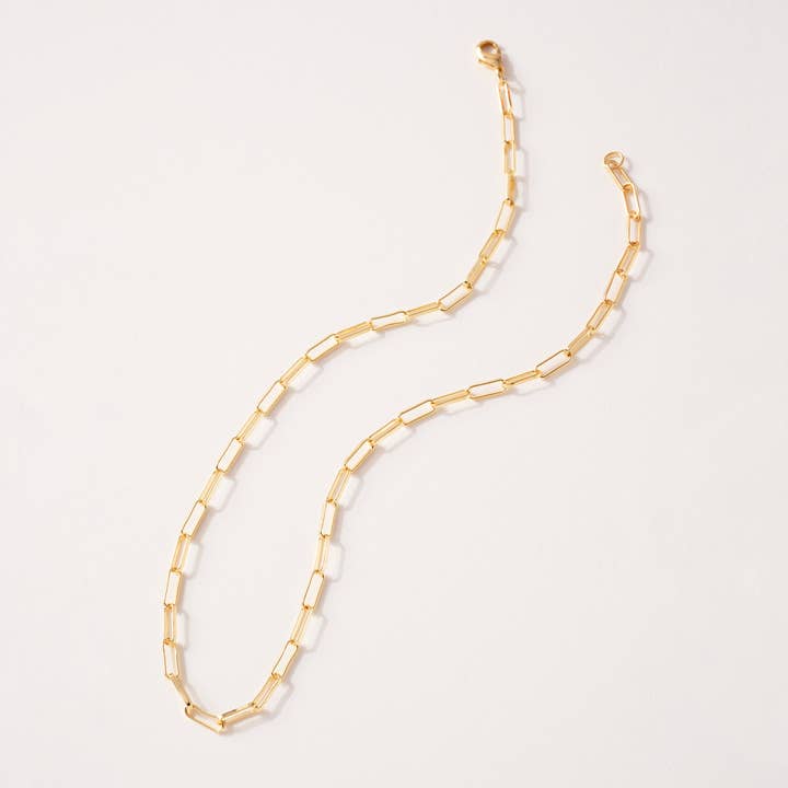 Gold Dipped Short Chain Necklace Link & Chain Necklace Hypoa for wholesale by Verita Lane