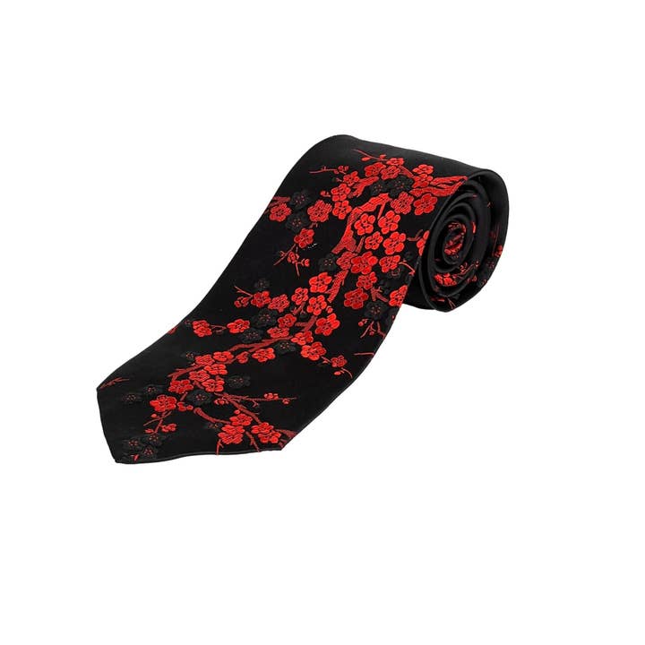 Cathayana – wholesale Necktie – Men’s – Cherry Blossom Brocade Men's Necktie3
