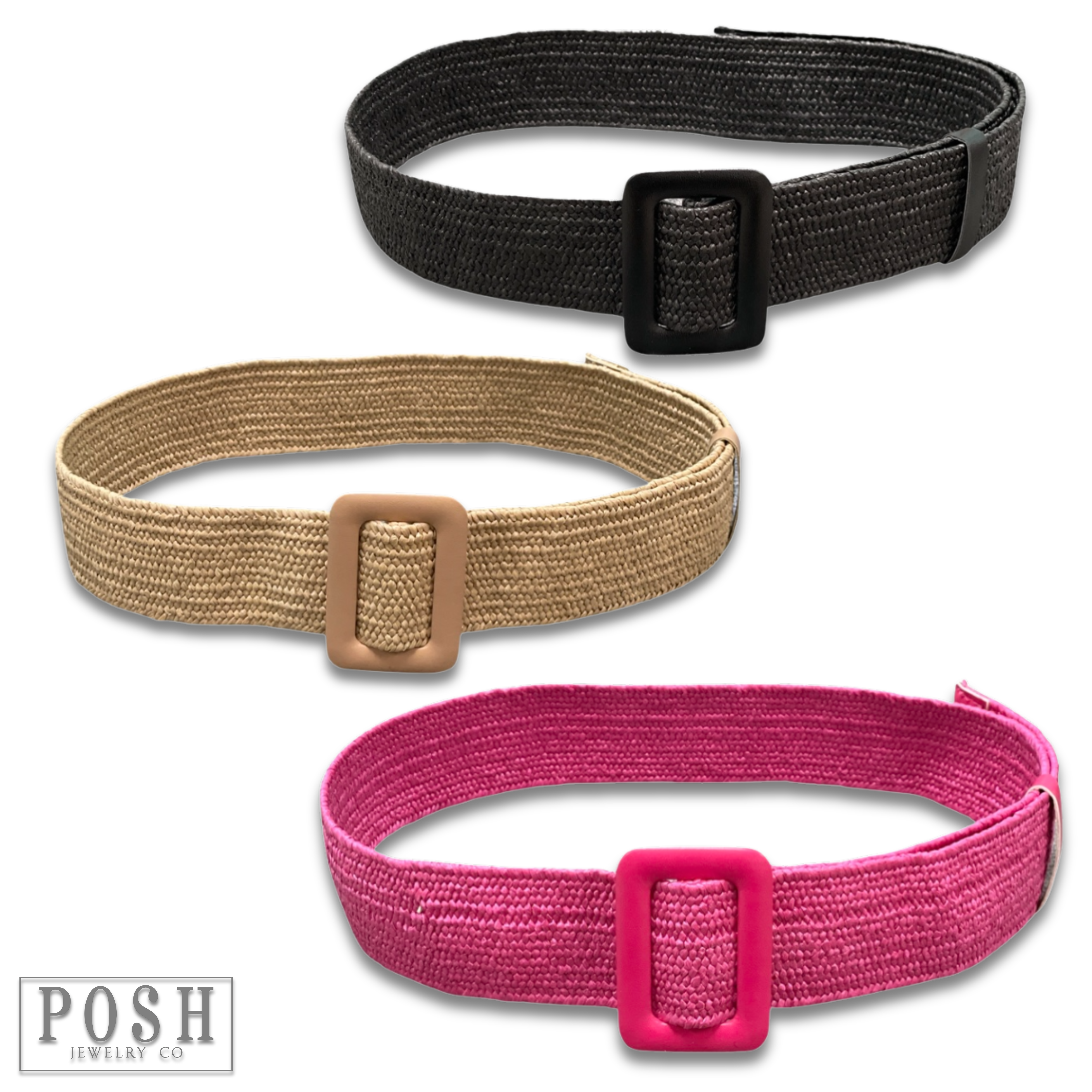 Pink Panache Brands - Wholesale Belt - Women's - Woven belt, last call5