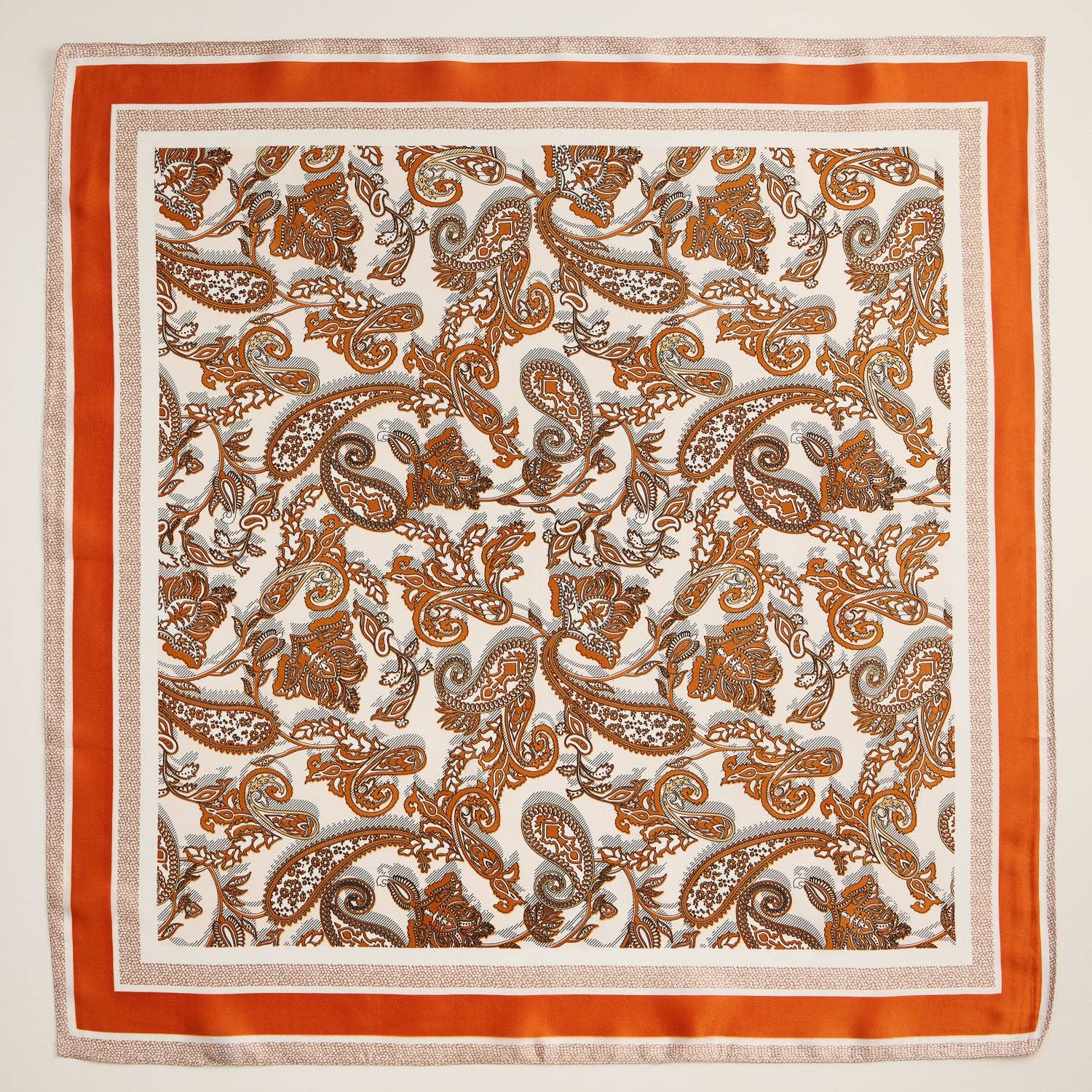 Frem - Wholesale Scarf - Women's - Retro Paisley Silk-Feel Square Scarf for Timeless Look4