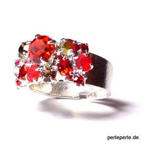 perleperle - Wholesale Multi-Stone Ring - Ring with sparkling Swarovski stones