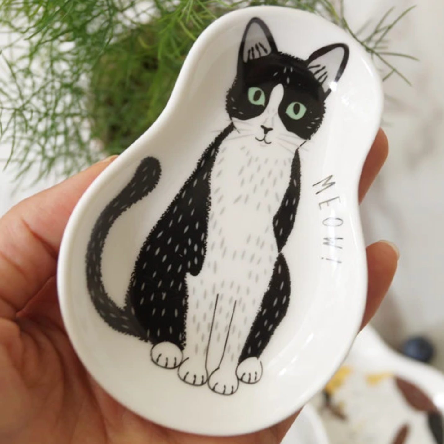 Homerely (We Cover All Import Duties) - Wholesale Condiment/Dip Bowl - Cat Ceramic Seasoning Dish2