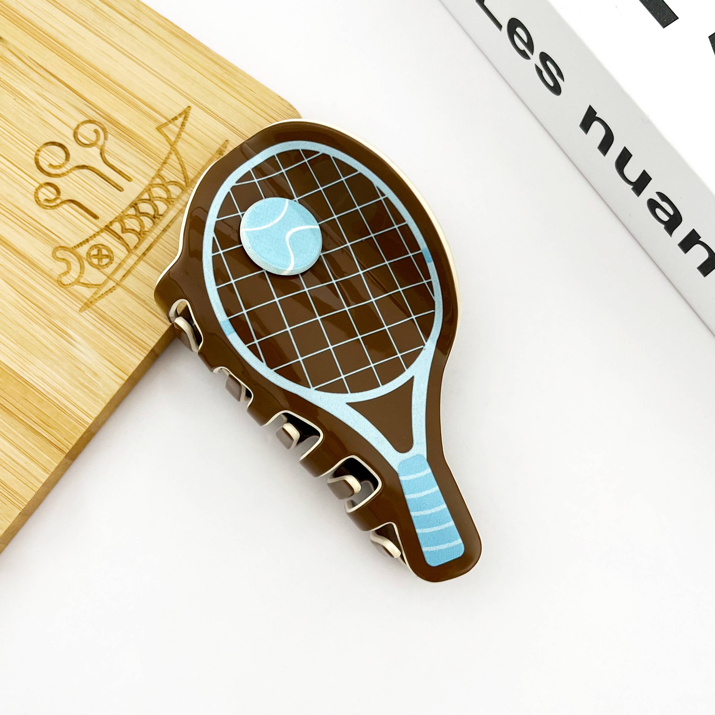 TheDivaSoap - Wholesale Hair Clip - Women's - Tennis Racket Claw Clip, Sports Series Hair Clip2