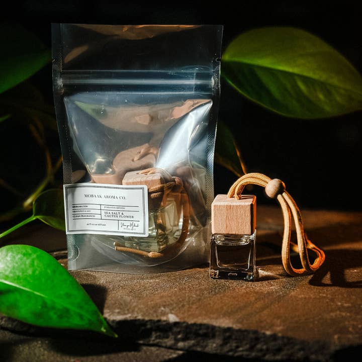 Diffusore per auto con sale marino e fiori di cactus per la vendita all'ingrosso da parte di Mobaak Aroma Co.