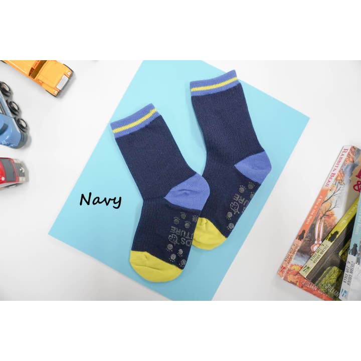 Comfortarians - Wholesale Socks - Kids - Boys Ribbed Cotton Socks Basic Sporty Comfy Soft Kids socks