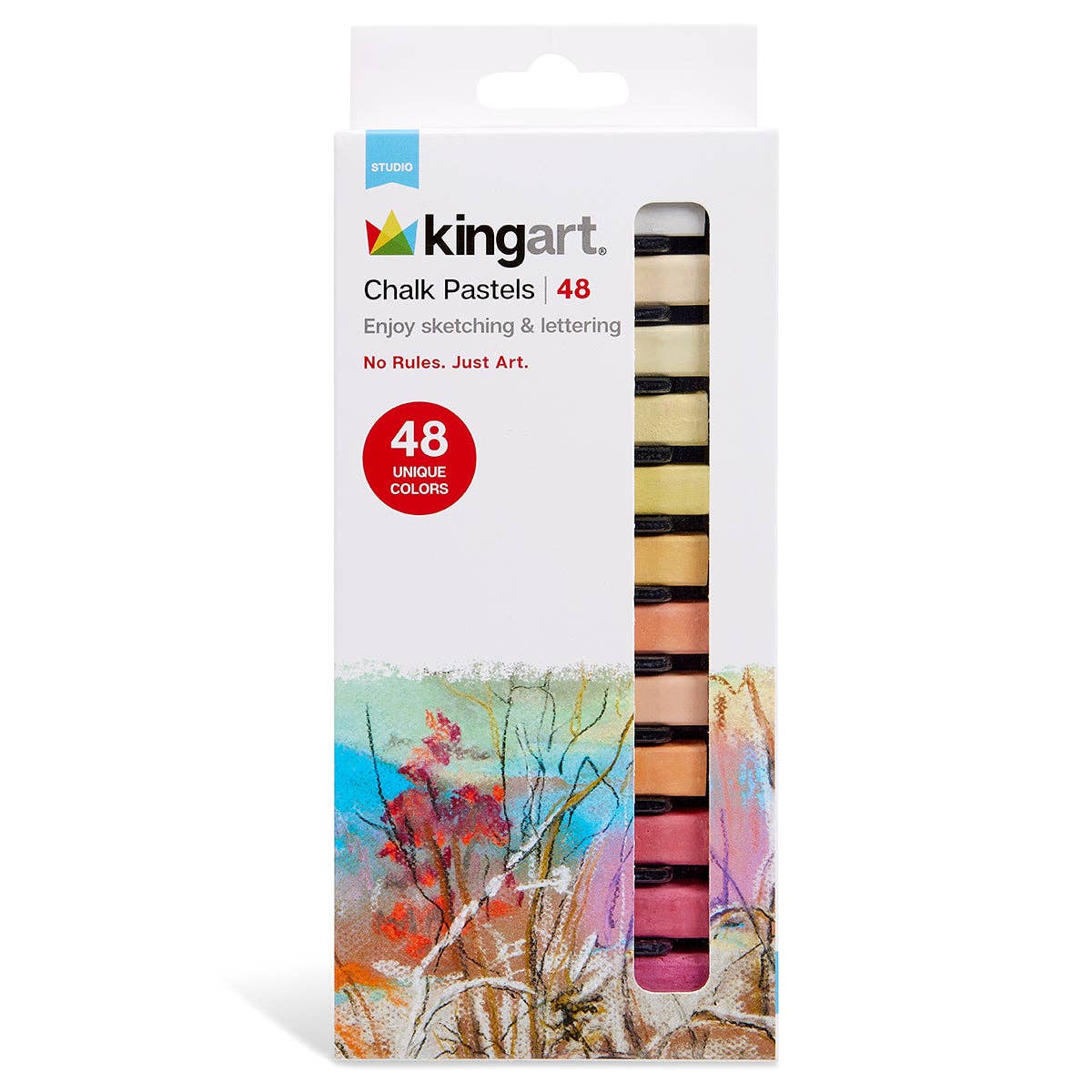 KINGART - Wholesale Chalk - Chalk Pastels 48 pc8