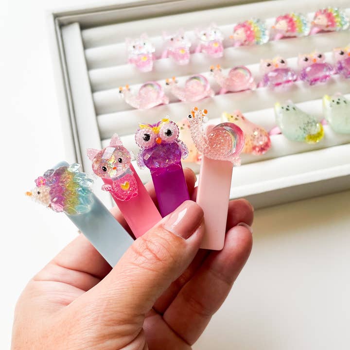 Glitter Creatures - Alligator Bar Clips for wholesale by Shantiques Mini Creations