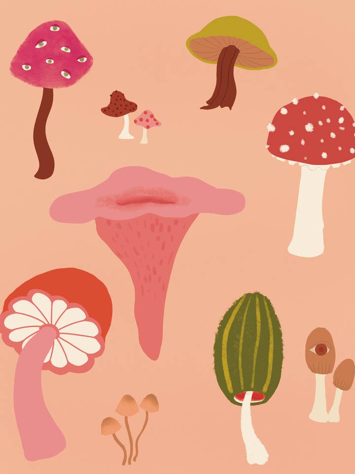 Pas les champignons de ta maman pour la vente par Courtney Licata Designs