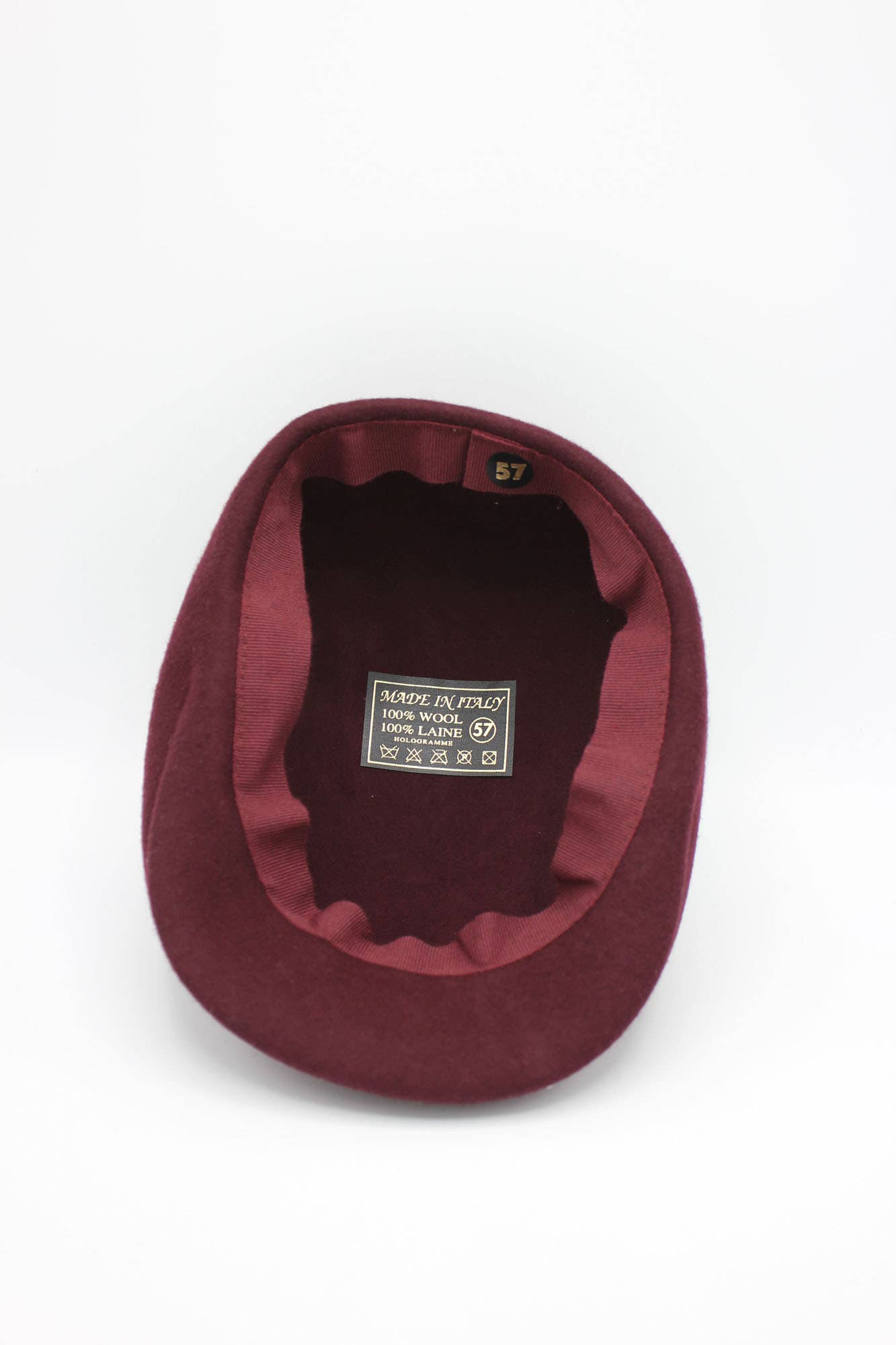 Hologramme Paris – Engroshandel Newsboy/schoolboy hat - Unisex – Klassisk italiensk ensfarvet uldhue med kuppelform31
