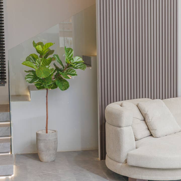 Vintage Home - Wholesale Artificial plant - 77.3'' Artificial Fiddle Leaf Fig tree in a planter3