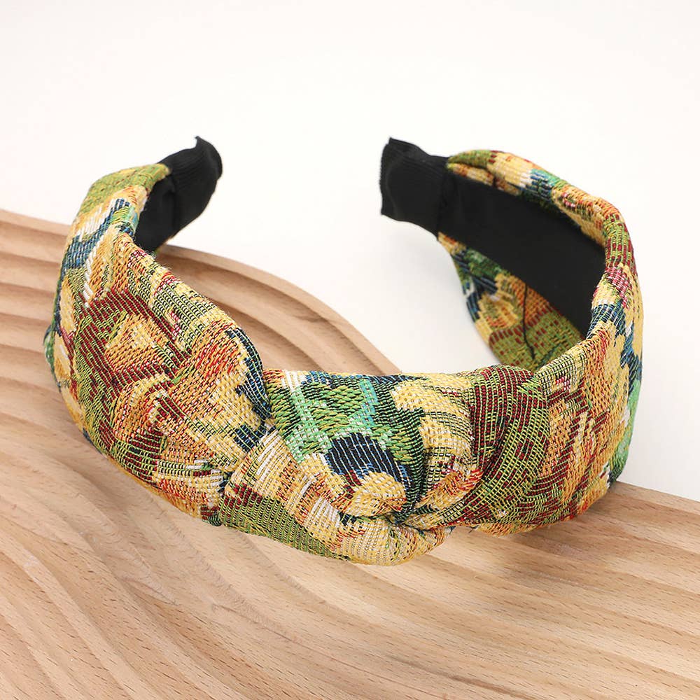Sensibling Corp. - Wholesale Fashion Headband - Women's - Flower Pattern Printed Knot Headband2