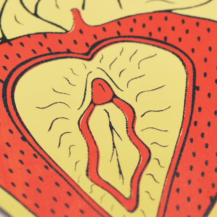 Metal the Brand – wholesale Sticker – Strawberry Vagina - Sticker