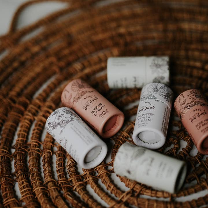 Prarie Soap Shack - Vente Baumes à lèvres - Baume à lèvres à la rose musquée3