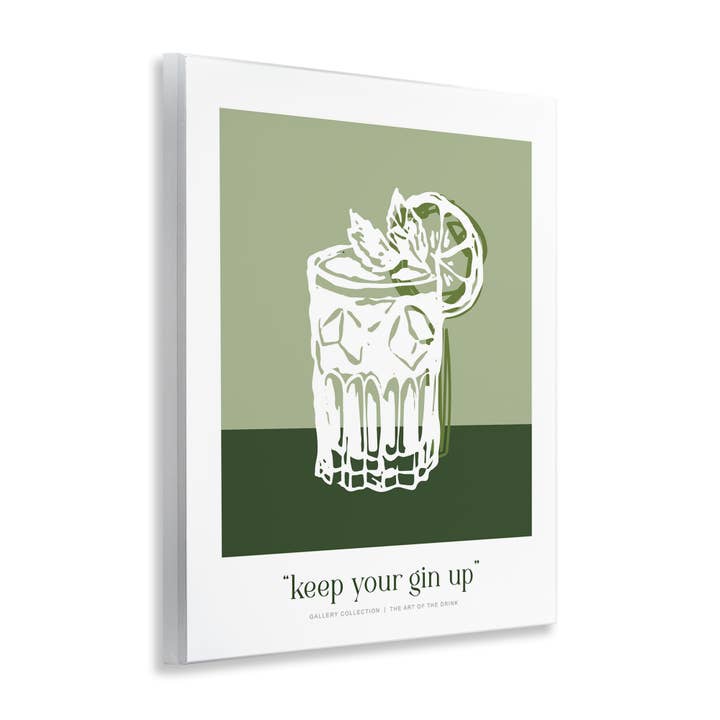 Stupell Industries - Wholesale Wall Sign - Green Keep Your Gin Up - Unframed Wall Art3