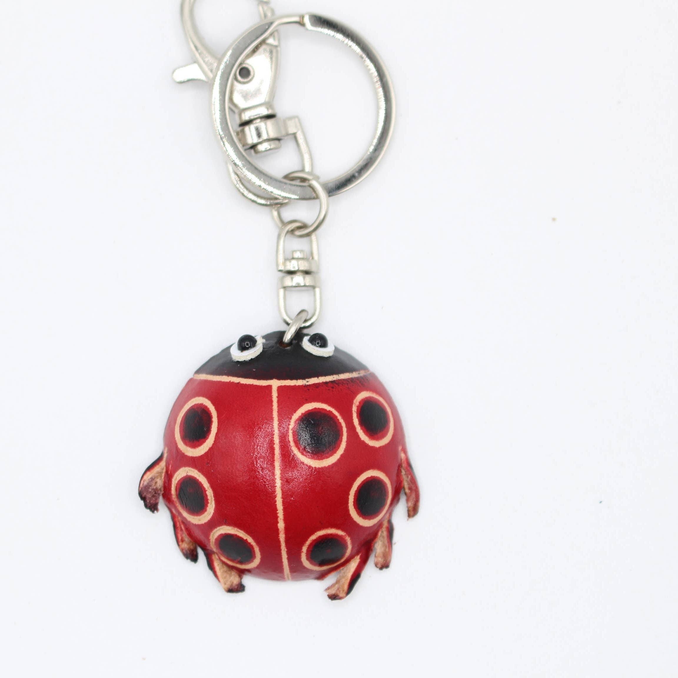 Sunflower Handmade leather inc - Wholesale Keychain - Women's - Leather Ladybug Key Chain - KC41091
