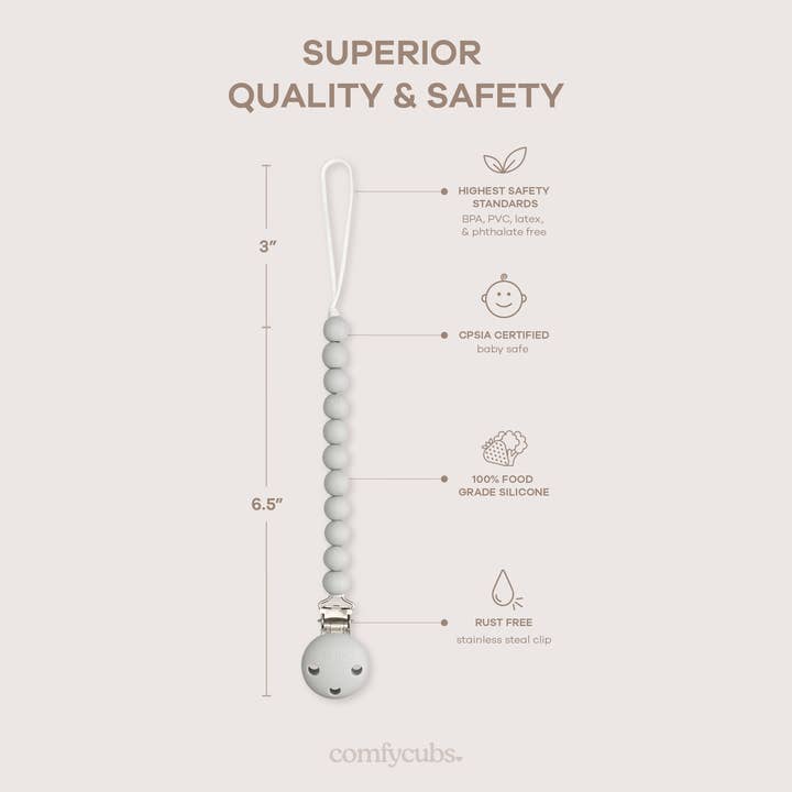 Comfy Cubs - Wholesale Pacifier clip – Baby - Baby Pacifier Clips, 100% Food Grade Silicone by Comfy Cubs37