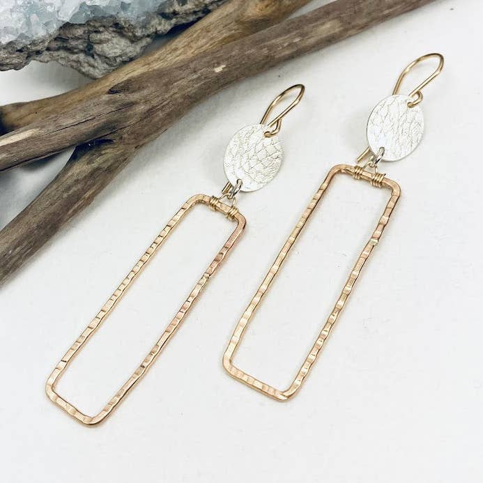 Textured Journey Earrings for wholesale by Laura J Designs