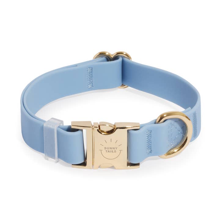 Malibu Blue Waterproof Dog Collar for wholesale by SUNNY TAILS