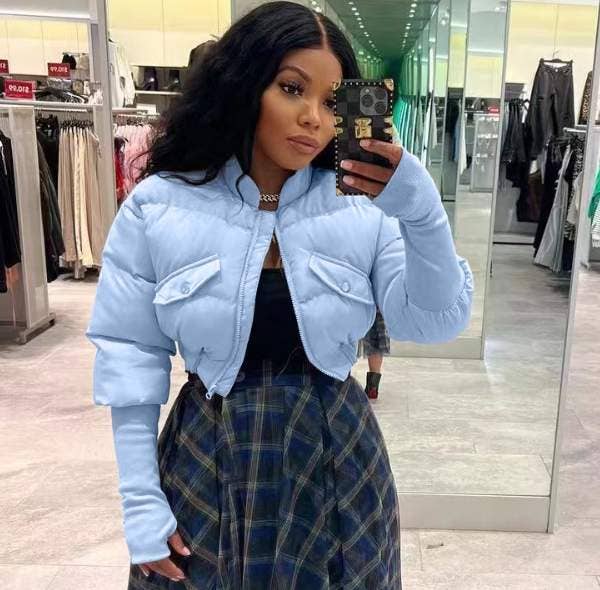 Flarix - Venta al por mayor Chaqueta - Mujer - abrigos casuales de invierno de color puro para mujer3