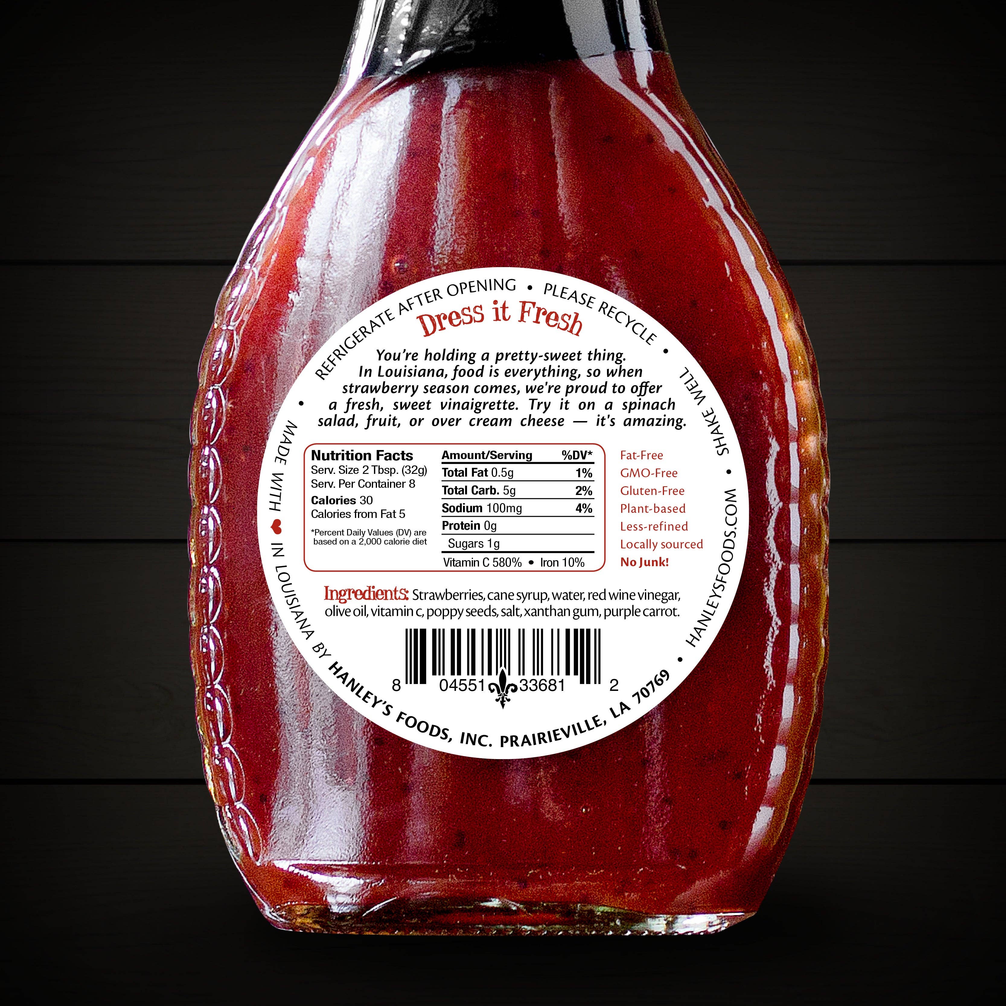 Hanley's - Wholesale Salad Dressing - Strawberry vinaigrette6