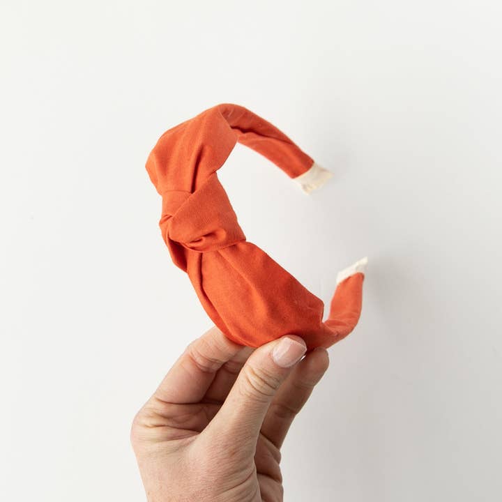 Modern Piggy - Wholesale Fashion Headband - Women's - Terracotta | Knotted Headband4