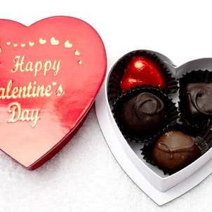 Bonbons enrobés de chocolat pour la Saint-Valentin, 2 oz pour la vente par Katie's Candies, Inc.