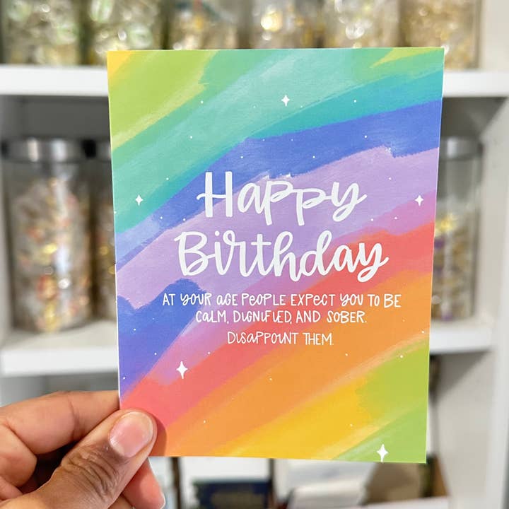 Little Lovelies Studio - Wholesale Birthday Card - Disappoint Them Funny Birthday Card1