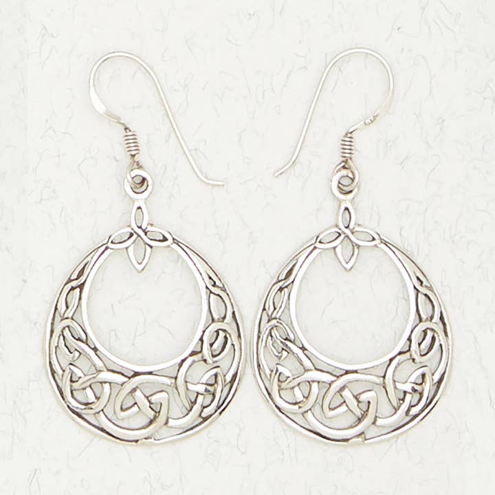 Sterling Silver Earrings - Celtic Weave for wholesale by Nirvana LLC
