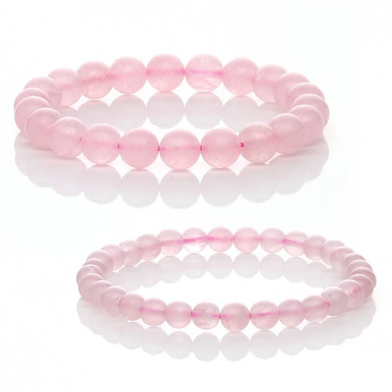 UniArt - Wholesale Cuff Bracelet - Natural rose quartz bracelet7