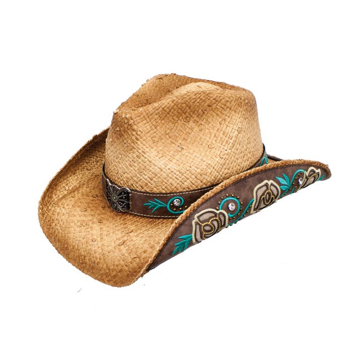 Makenna Straw Western Hat for wholesale by Peter Grimm
