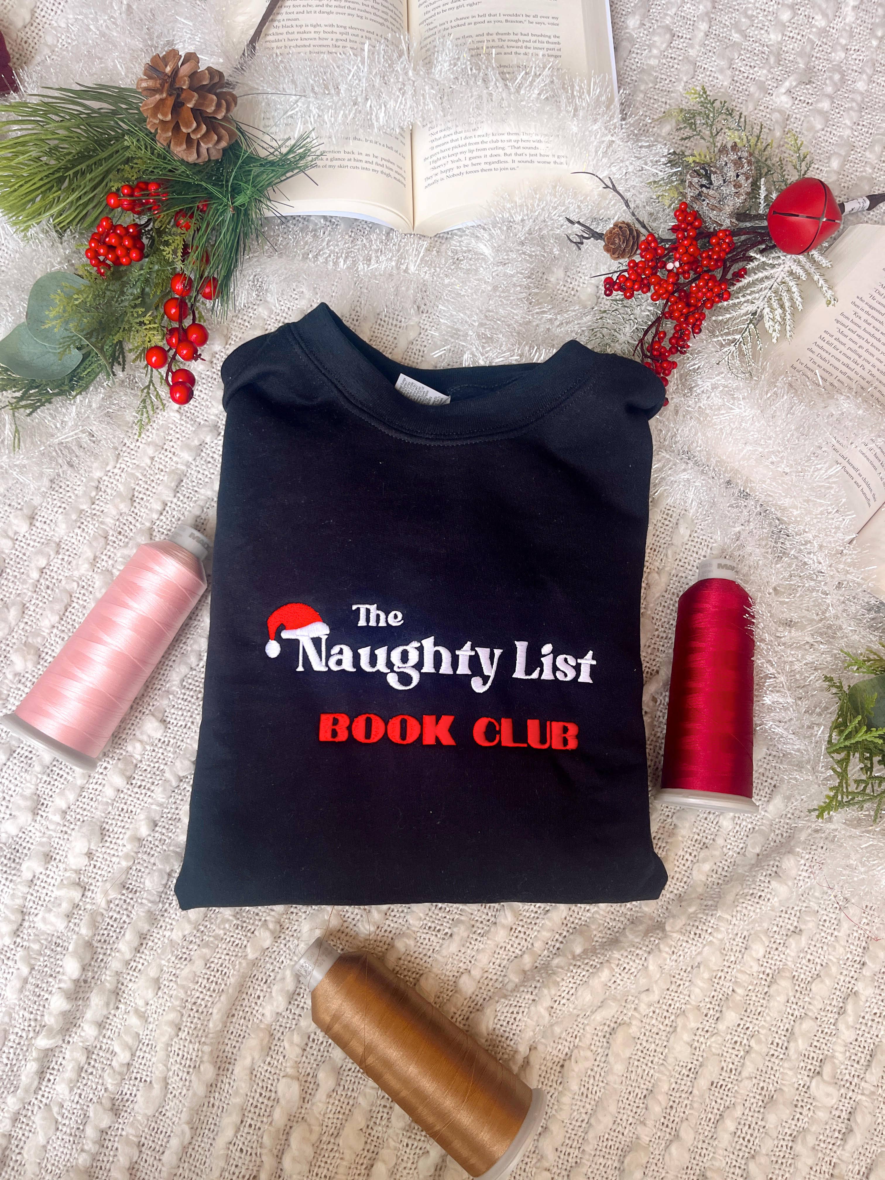 Threaded By Sabrina - Wholesale Sweatshirt - Women's - The Naughty List Book Club Sweatshirt
