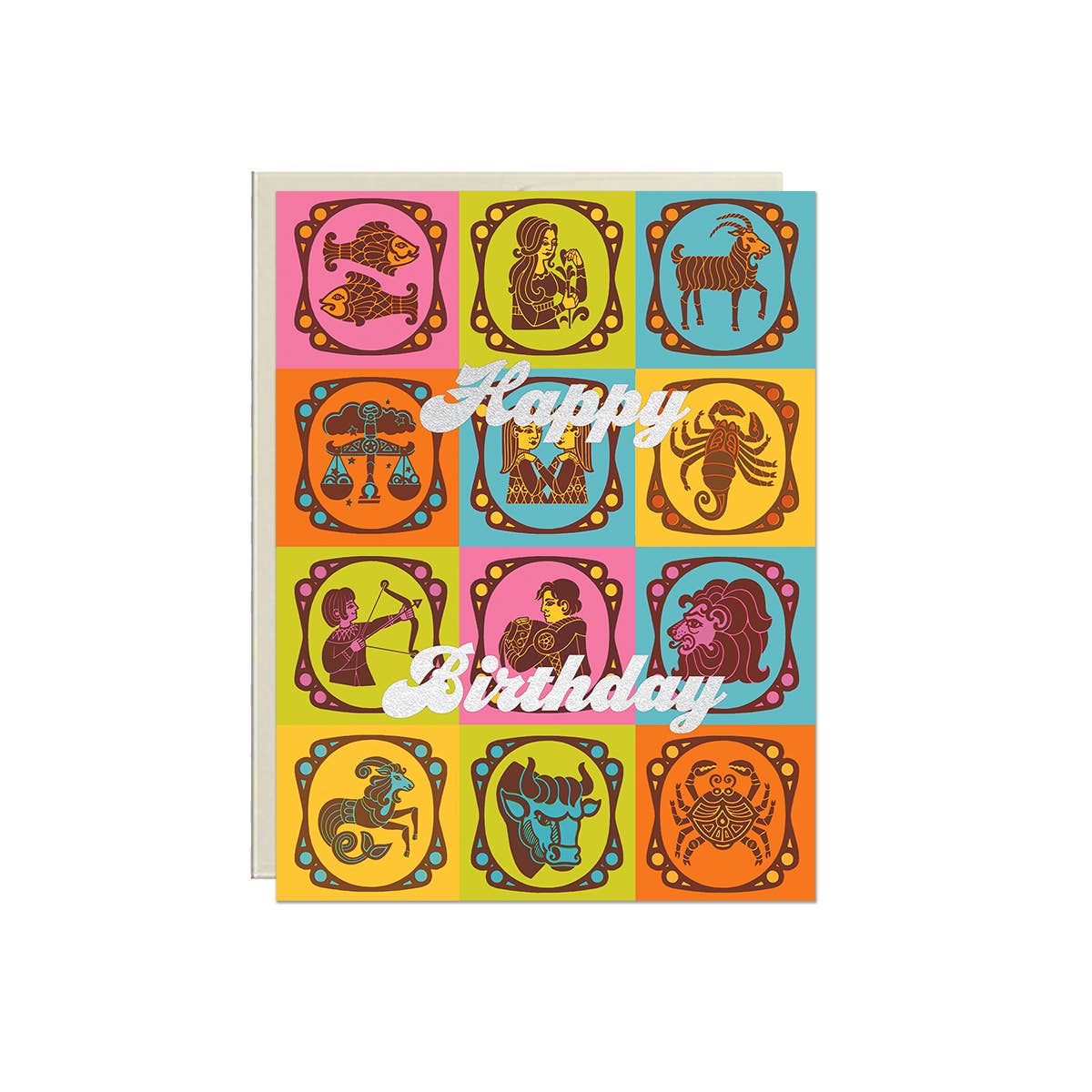 Lucky Goods Paper - Wholesale Birthday Card - Zodiac Birthday – Foil Astrology Birthday Card2